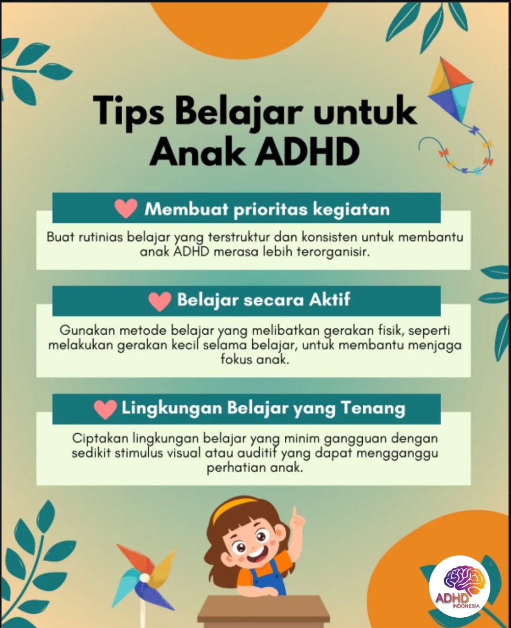 Strategi Belajar yang Cocok untuk Anak ADHD di Kabupaten Pidie Jaya
